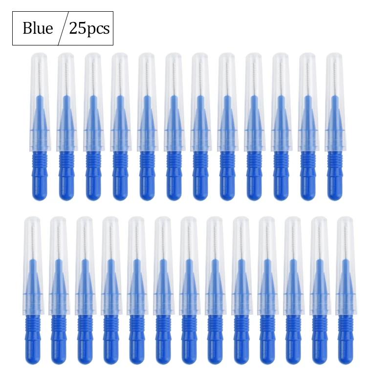 50Pcs/box Interdental Brushe Dental Health Care Tooth Floss Toothbrush Oral Hygiene Cleaner Toothpicks Cleaning Tool
