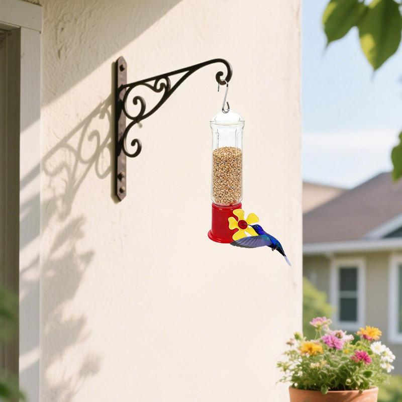 4 Piece Ant And Bee Proof Mini Hummingbird Feeding Hummingbird Feeders For Outdoors Transparent Station With Stainless Hooks