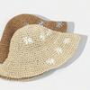 Summer Beach Sun Hat Straw Basin Hat Fashion Fisherman Cap  for Women