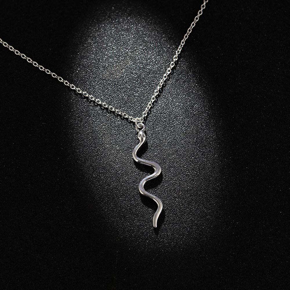 

Personalized Gift For Women Girls Gold Silver Color Zinc Zinc Alloy Snake Necklace Choker Accessories Jewelry золотой