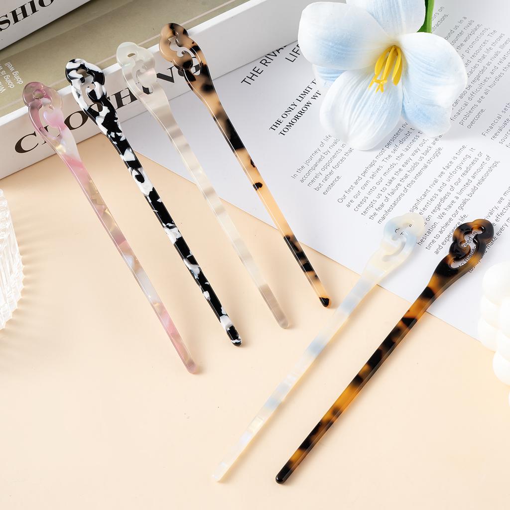 Cloud Chinese Hair Stick Vintage Acetate Marbled Women Hairpins Headdress Headwear Hair Stick Bun Jewelry Hair Accessories