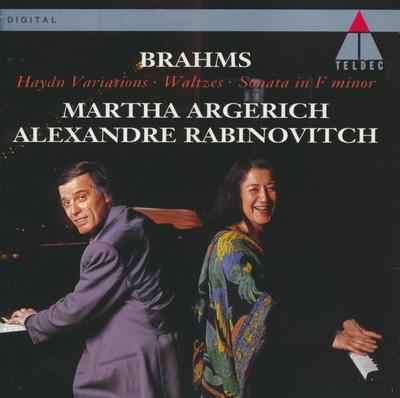 CD JOHANNES BRAHMS, MARTHA ARGERICH; A - Haydn Variations / Waltzes  4509922572 Teldec 1994 Europe Classical Used