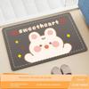 Bathroom Floor Mat Diatomaceous Earth Absorbent Soft Mat Non-Slip Foot Mat for Bathroom Entrance Quick-Drying Toilet Carpet for Home Use