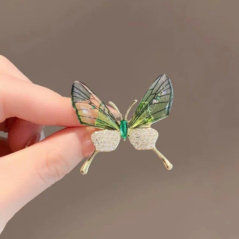 Luxury Golden Wheat Metal Brooch for Women Suit Sweater Stylish Lapel Pins Exquisite Rhinestones Jewelry Accessories Couple Gift