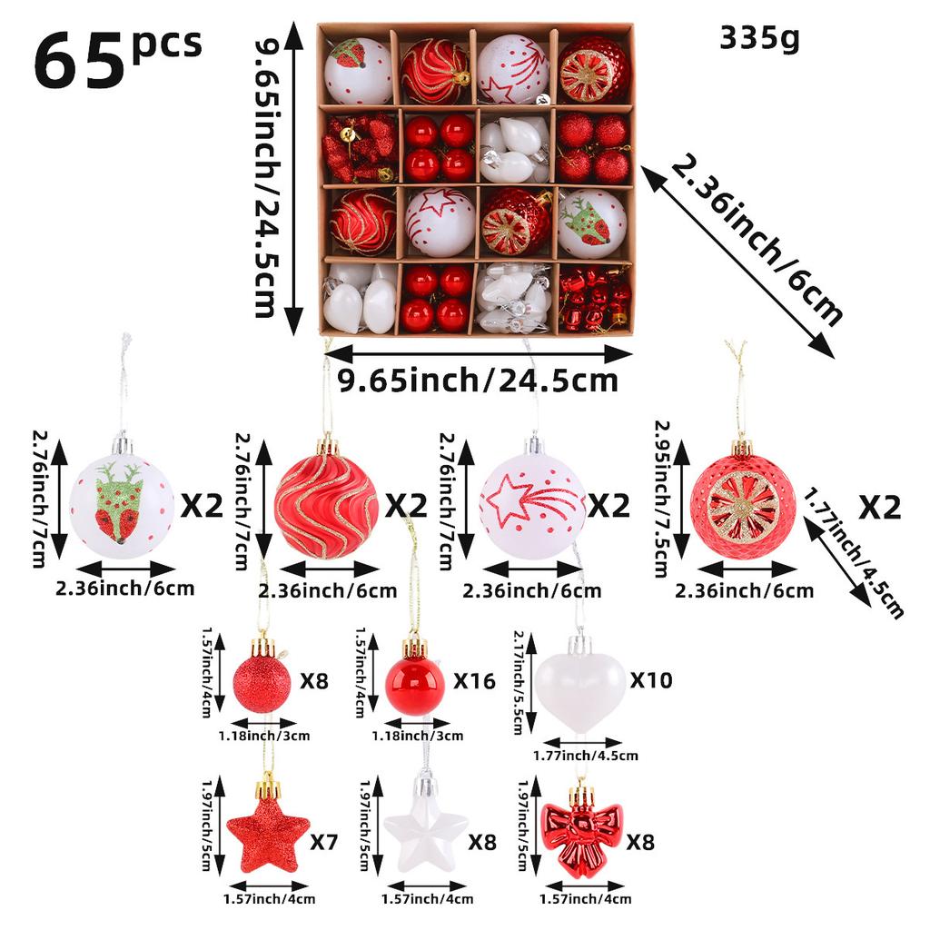 Party Ornaments Set Glitter Holiday Tree Decorations Christmas Ball Set Frosted Christmas Ball Ornaments For Garlands Indoor