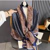 2025 New High End Retro Silk Scarf Women Spring Autumn Paisley Cotton Linen Scarves Fashion Shawl Warp Headband Bandana Hijab