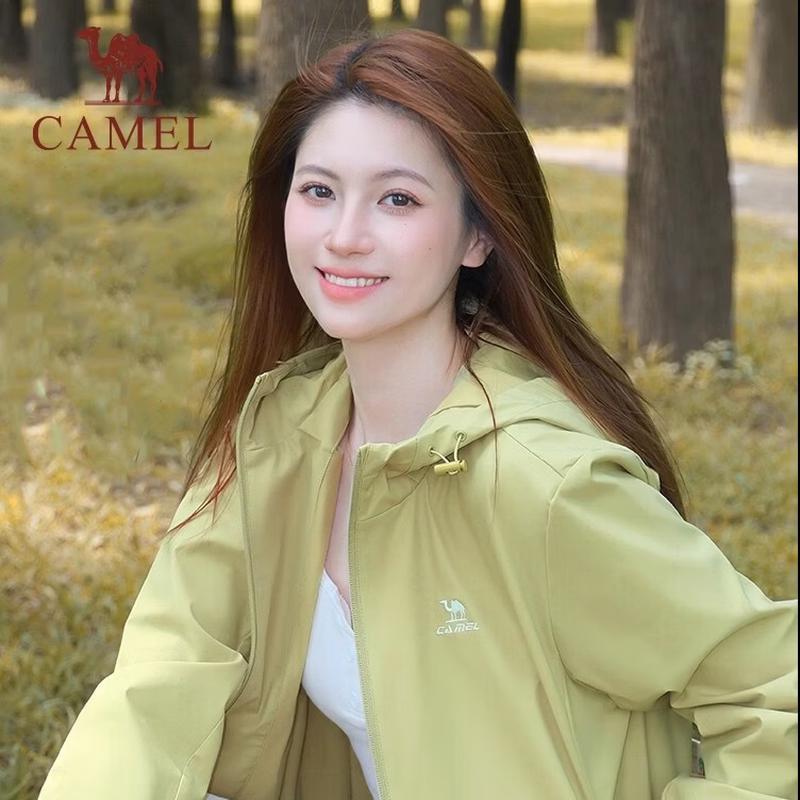 CAMEL Women's Fleece-Lined Hooded Hiking Jacket J23CAY6066
