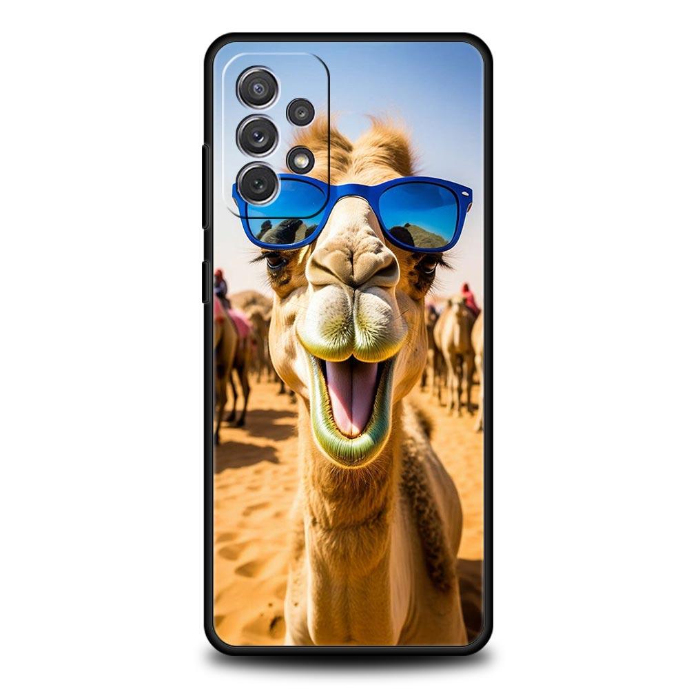 Animal Camel Phone Case for Samsung Galaxy A55 A35 A15 A14 A13 A25 A54 A51 A71 A72 A73 A32 A52 A41 5G Soft TPU Shell Fundas Bags
