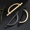 Retro Light luxury wardrobe handle Zinc Alloy Cupboard Pulls Kitchen Cabinet Drawer Handle Semi-circular Furniture Decor