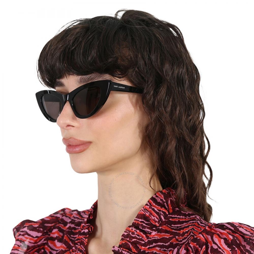 Saint Laurent Grey Cat Eye Ladies Sunglasses Sl 213 Lily 001 52