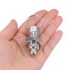 HARFINGTON 2Pcs Spring Plunger with Pull Ring M16x1.5 Thread Size 0.96" Thread Length Pin Dia.10mm Round Head Stainless Steel Non-Locking Retractable