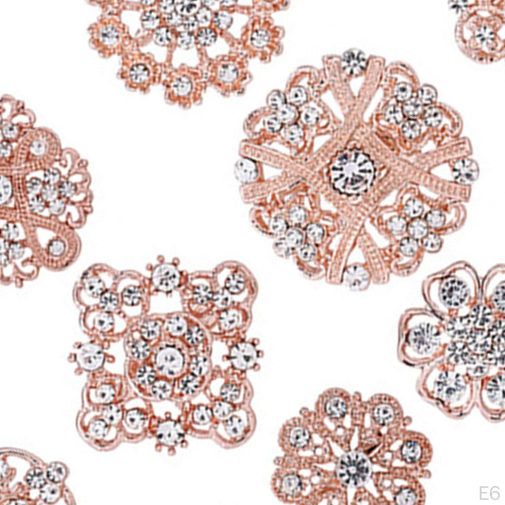 Rhinestone Brooch Pins Set for Elegant Dressing and Jewelry Decoration