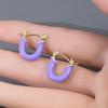 Vintage U-shaped Earrings with French Style and Exquisite Letter Ear Buckles