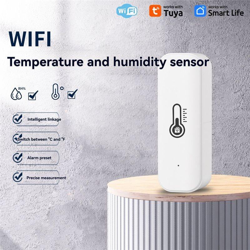 Tuya Wifi Smart Temperature Humidity Sensor 3Pcs Indoor APP Controlled Monitoring For Alexa Google Home Assistant