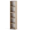 Office Bookcase Sonoma Oak 40 CM 5 Shelves Standing Column for Living Room