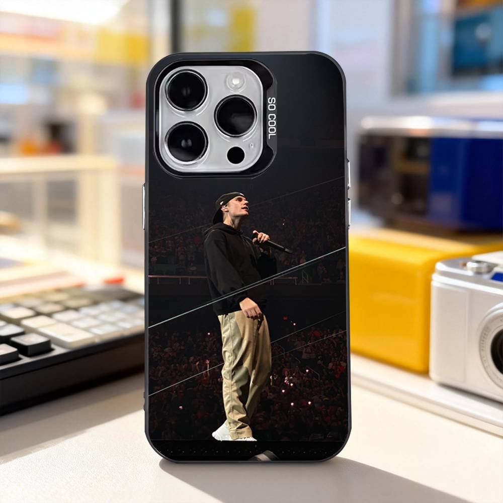 

U-USA Justin B-Bieber Cool For iPhone 17,16,15,14,13,12,11,Pro,Max,Plus,E,Air,Mini Anti Fall Black Matte Hard Bumper Phone Case iPhone13PROMAX