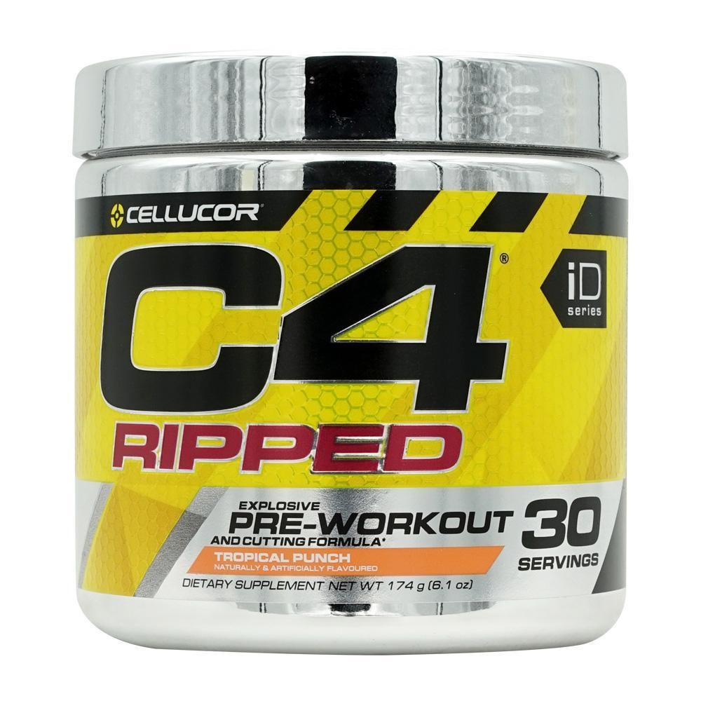 

KOREA C4 Ripped Explosive Pre-Workout Tropical Punch 30 Servings, 6.1 oz