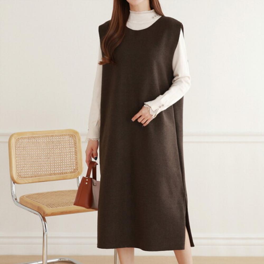 Morris Coming Home Basic Wool Round Belted Dress M2512op100d