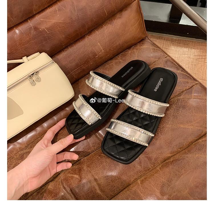 

Виноградная мать студияли петти-буржуазная девушка~ благородный атлас слово со сверкающими стразами квадратная голова крутые тапочки 35