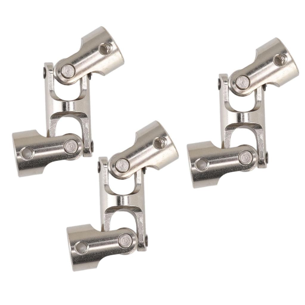 RC universalleddaksel 8 mm til 8 mm 3-seksjons roterbar stålkobling Styrekobling for RC