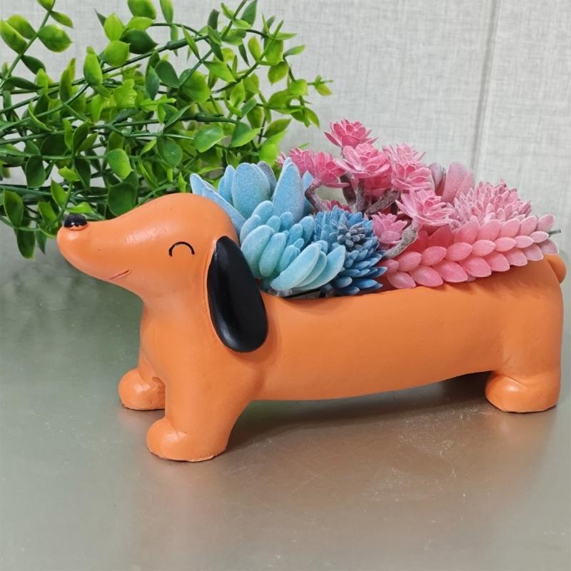 Sukkulenten Pflanzer Formen Vase Formen Dackel Hund Form Blumentopf Formen Epoxy Harz Form Stift Lagerung Halter Formen