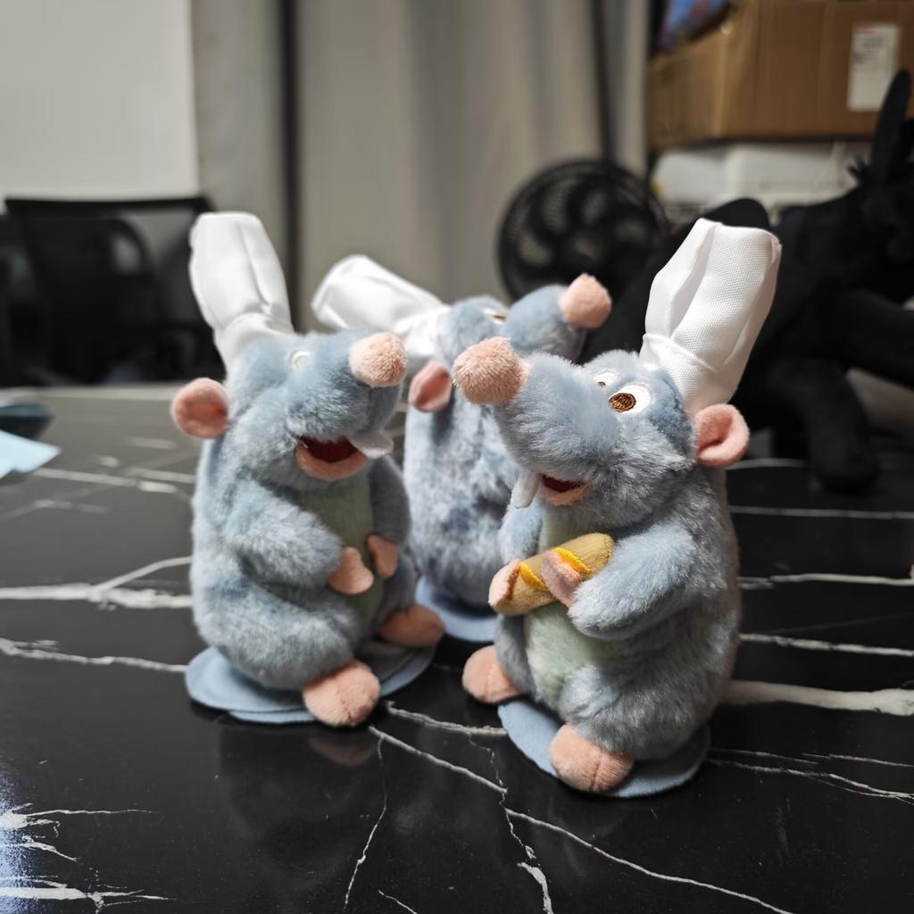 Kawaii  Store Ratatouille Chef Remy Magnetic Shoulder Plush Toy Gifts Cute Plush Stuff Toys For Friends Birthday Gifts