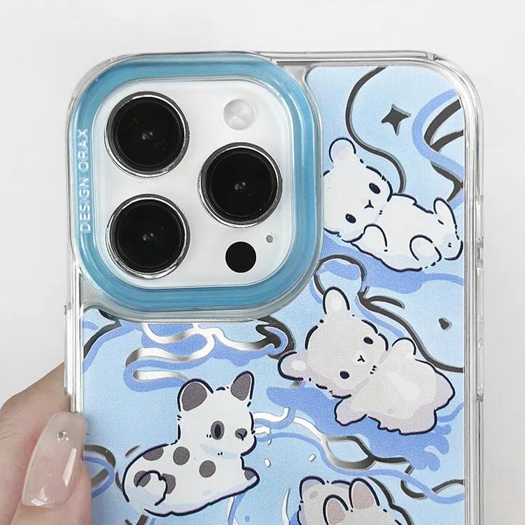 Anti-theft Lanyard Phone Case Compatible and Suitable for iPhone15 14 13 12 11promax Cartoon Small Animals