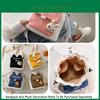 Lightweight Canvas Shoulder Bag With Cute Pins Ideal For Minimalist Style Lovers