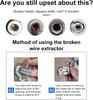 Broken Wire Extractor Threading Tools Water-tap Angle Valve Repair Tap and Screw Remover 4/6 Points Water Main Breaks Repair