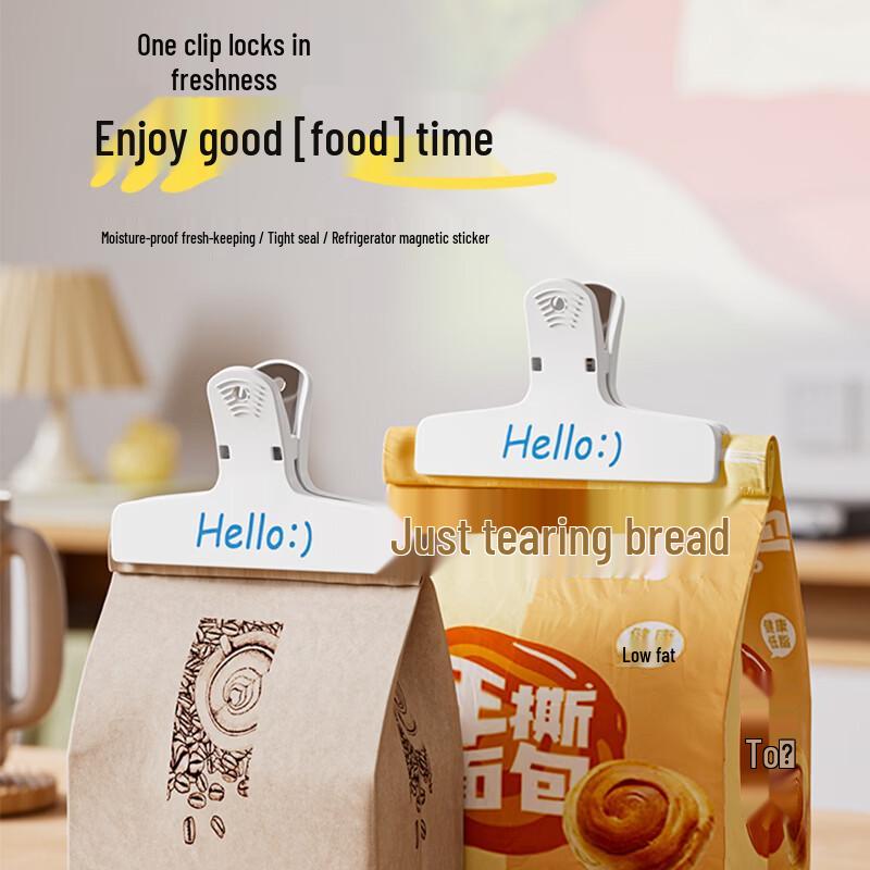 SEFASHYOH Magnetic Food Sealing Clips (10 Pcs, Mixed Colors)