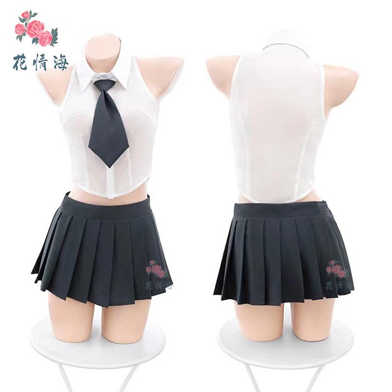 Sex Lingerie Sexy Pure Desire JK College Style Babes Split Uniform Senior Student Outfit