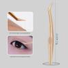 Gold-Plated Precision Eyelash Grafting Tweezers Set