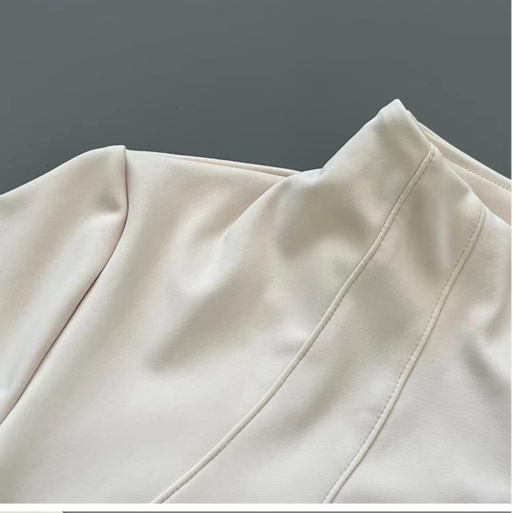 Hurtigtørkende treningsjakke med oppstående krage for kvinner, slank passform, glidelås, yogaklær, langermet, pustende, løping, sport, sykkeltopp