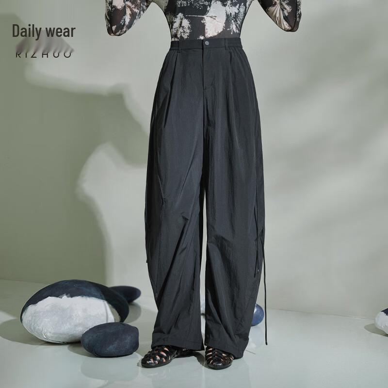 Rizhuo Women s Wide-Leg Drawstring Outdoor Trousers M