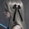 Lace Bow Skull Side Clip Cross Decorative Hair Accessories Cute Ponytail Braid Hair Clip  Halloween