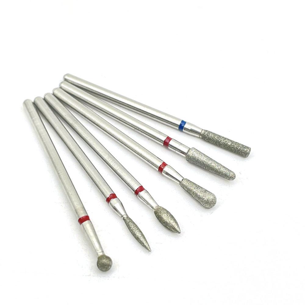 6Pcs Cutter for Manicure Carbide Diamond Nail Drill Bit Set Milling Cutters Nail Art Pedicure Tools Kit Nail Drill Bits