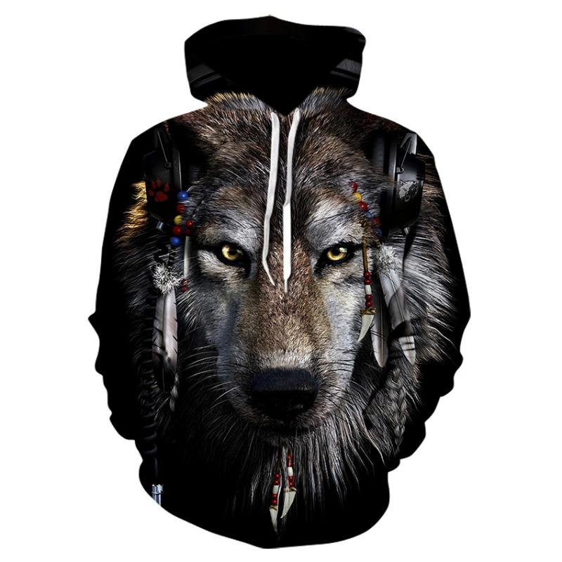 Herbst/Winter 2019 Herren- und Damenmode 3D-Hoodie süßer Panda Galaxie Weltraum bedruckte Mütze Sweatshirt Pullover
