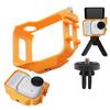 Portable Camera Frame Cold Shoe Mount Frame Cage 1/4in Screw Adapter Expansion Protection Frame for Insta 360 Go Ultra Accessory