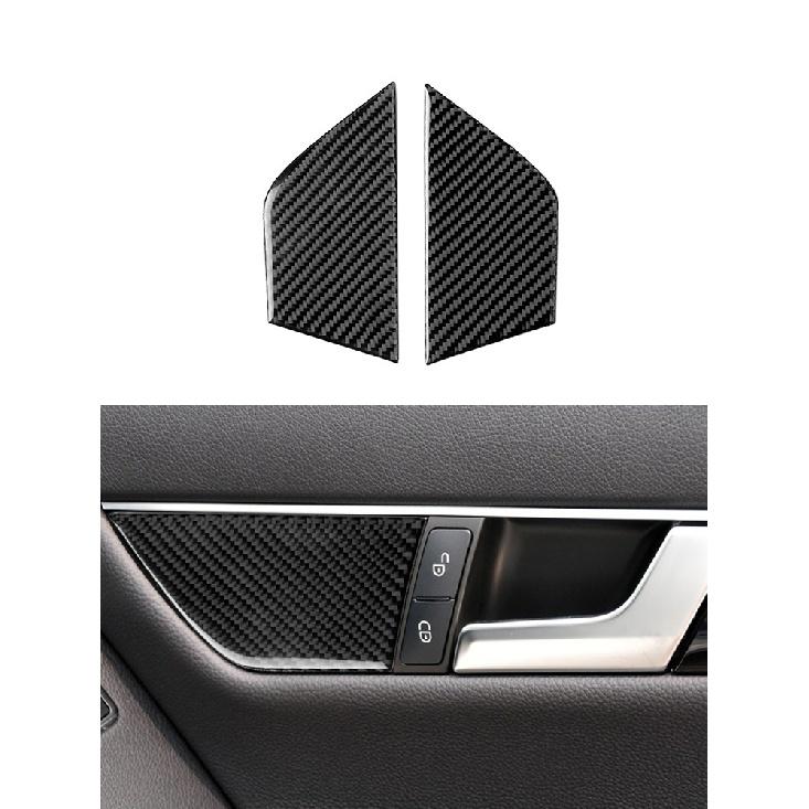 Car Accessories Interior Carbon Fiber Stickers For Mercedes-Benz C Class W204 2007-2013 Entral Console A/C Switch Panel