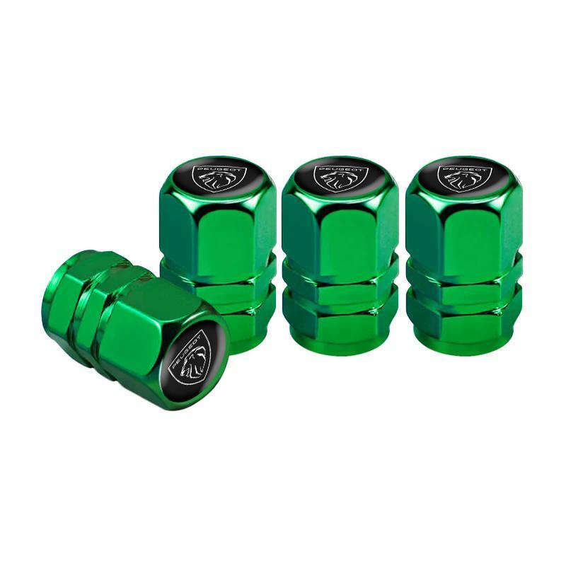 4 Pcs Metal Car Tire Valve Caps for Peugeot 205 206 207 208 301 307 308 406 407 408 508 2008 3008 4008 5008 105 106 107 108 RCZD