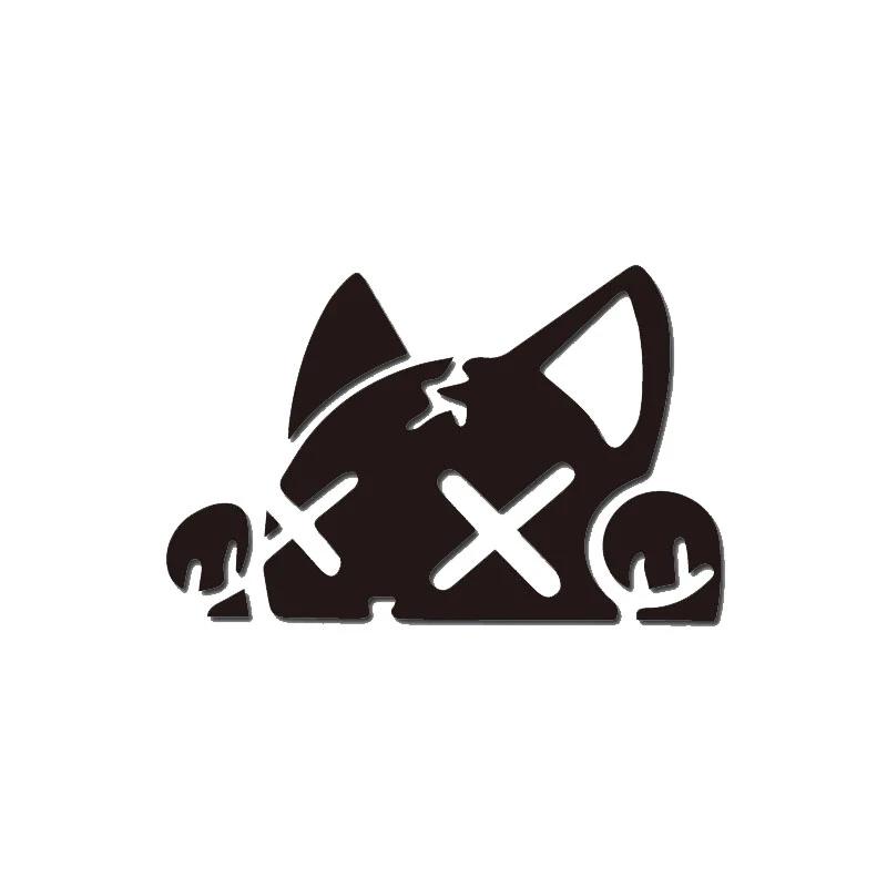 Cartoon Cat Vinyl Stickers Waterproof Decals for Car Truck Bumper Motorcycle Helmet - Scratch Resistant Self-Adhesive Graphics