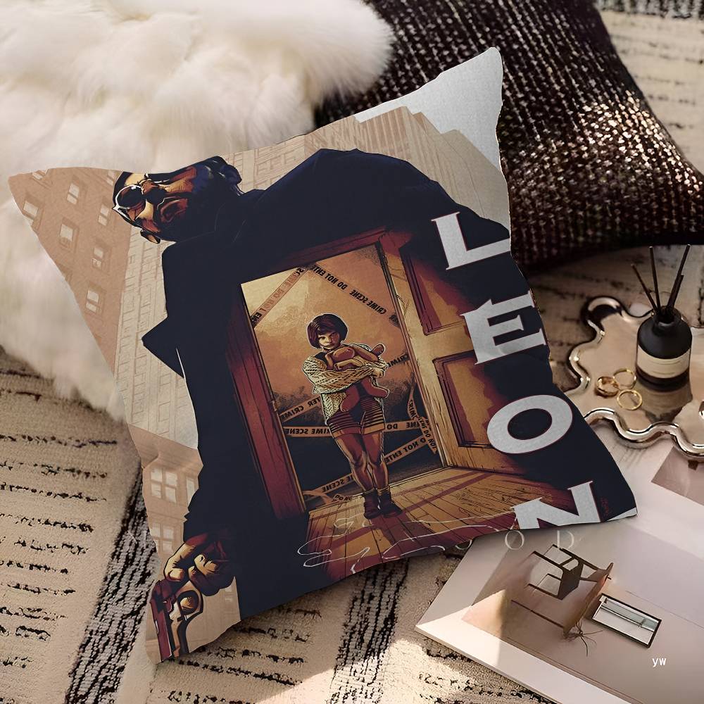 Movie Leon The Professional Pillowcase toon Gift Cushion Cover Bedroom Home Sofa Chair Seat Decor pillow case