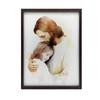 Embraces of Hope - Jesus Hugging a Girl Embraces of Hope - Jesus Hugging a Girl, 30X40 Cm, Black Aluminum Frame, 230 Matte Paper