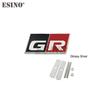 Car Styling Gazoo Racing  GR GR MN 3D Car Front Grill VCXF5 Zinc Alloy Badge Adhensive Metal Emblem Decal for Toyota Supra AE86 GT86