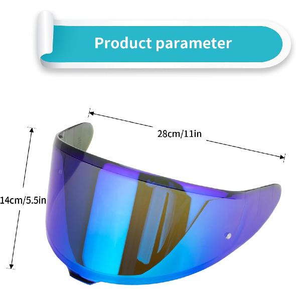 for RF 1400 Helmet Visor Replacement, Motorcycle Helmet Tinted Visor Face Shield Compatible for CWR-F2 Z8 X15 NXR2 (Shade and sun protection)
