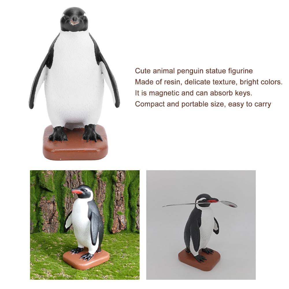 Home Decoration Magnet Penguin Statue Desk Decor Penguin Sculpture Cute Penguin Figurine Home