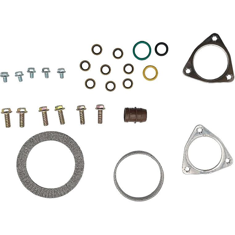 PartsFlow Turbo Hardware Mounting Install Kit, Mounting Seal Set for 2008 2009 2010 Ford F-250 F-350 F-450 F-550 6.4L V8 Turbo Diesel 8C3Z9T514A