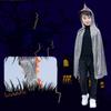 Kids Cartoon Children's Day Witch Halloween Party Cloak Dinosaur Cape Hooded Cloak Cosplay Costume