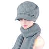 Autumn and Winter Hats for Women Thickened Velvet Warm Woolen Hats Fashionable and Versatile Berets Peaked Caps Knitted Hats