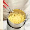 Stainless Steel Gas Fryer with Oil Filter Basket Multi-function Mini Frying Pan for Home Use Oil Saving Design
